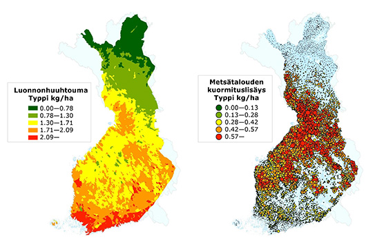 Typen luonnonhuuhtouma ja metsätaloudesta aiheutuva kuormitus (MetsäVesi-hanke)